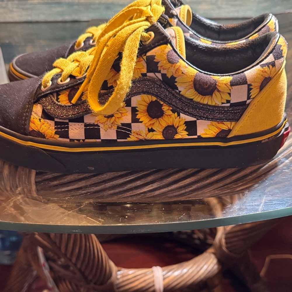 Vans  Sunflower Checkered Sneakers - Picture 6 of 7